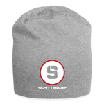 Red Circle Beanie - heather gray