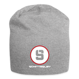 Red Circle Beanie - heather gray