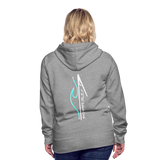 Women’s Premium Mountain Wake Hood - heather grey