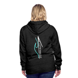 Women’s Premium Mountain Wake Hood - charcoal grey